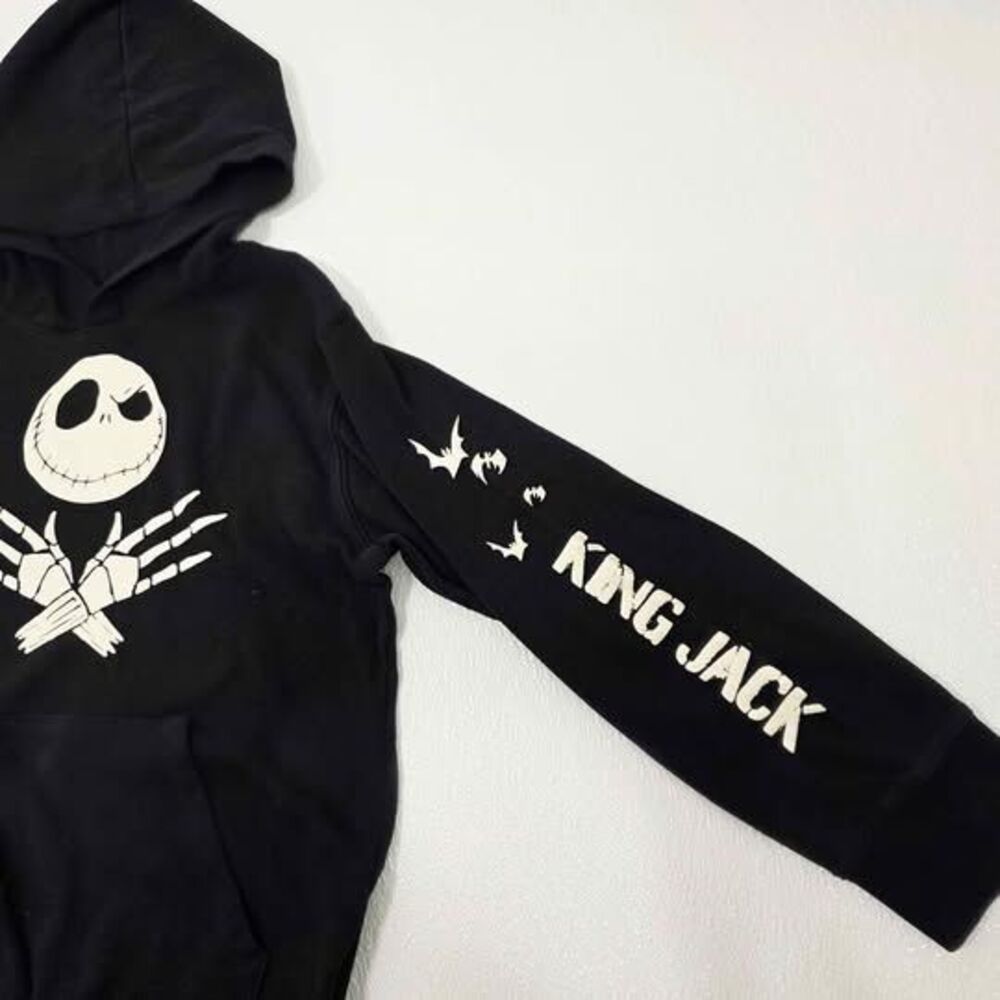 Disney Nightmare Before Christmas Jack Skellington hoodie 🖤 Youth Medium - Picture 3 of 7